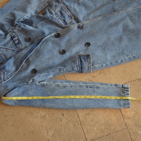 Avec Les Filles Denim Trench Coat - Picture 9 of 10